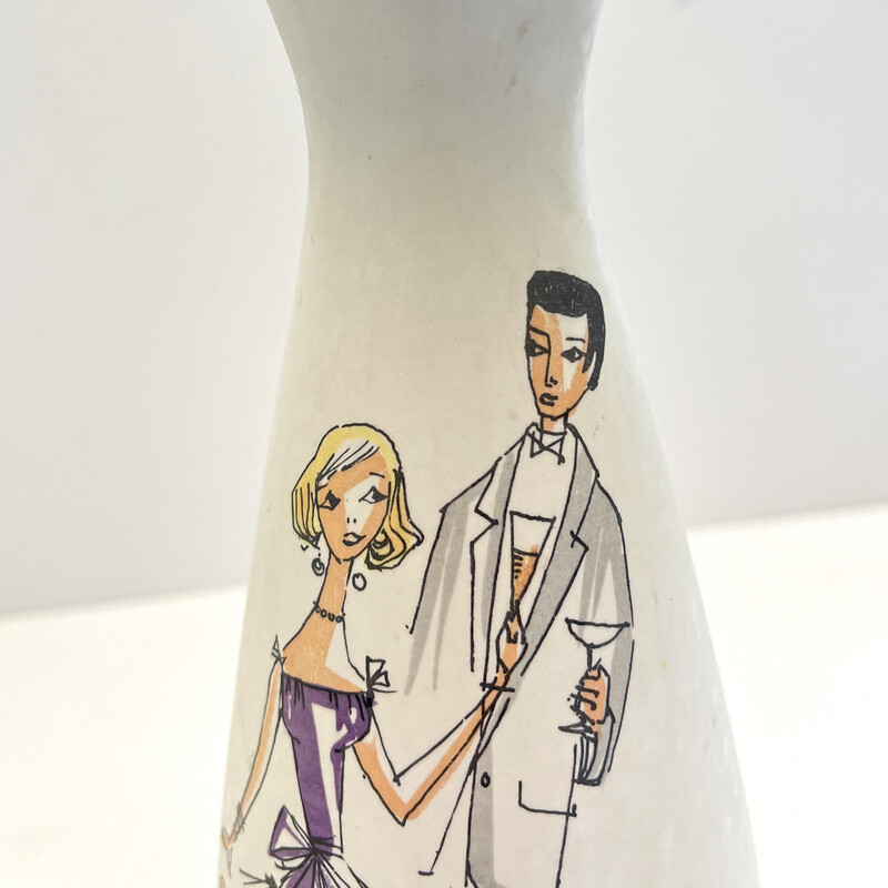 Vintage ceramic vase by Bay Keramik, Germany 1970s