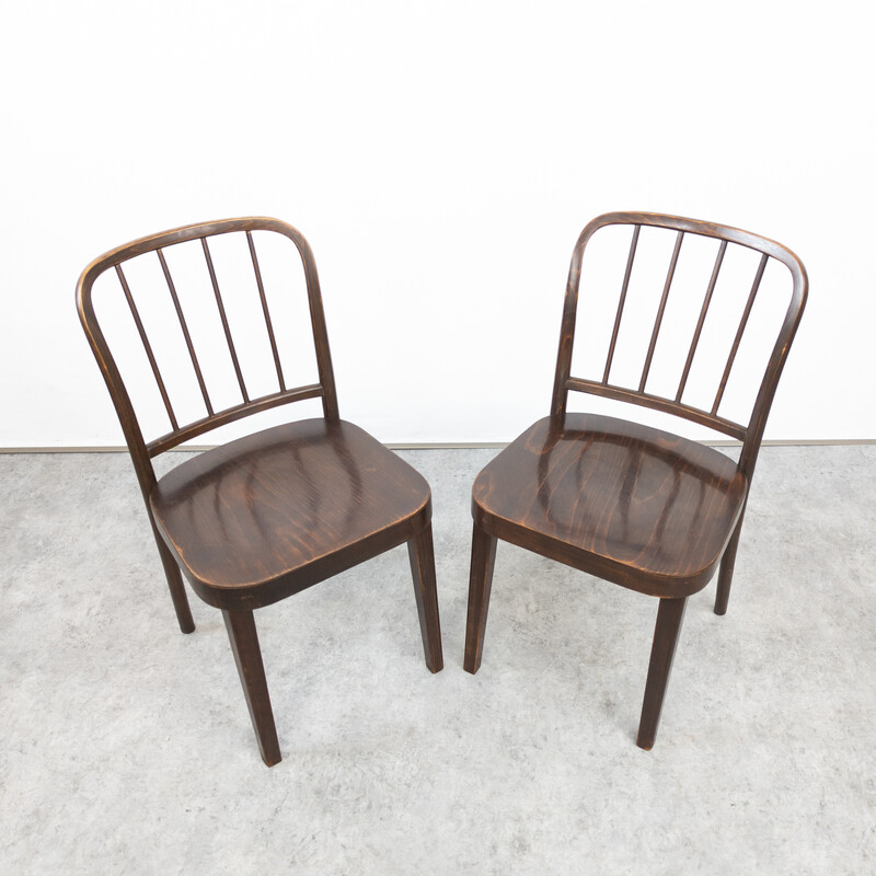 Satz von 4 alten Thonet A 811/4 Stühlen von Josef Hoffmann