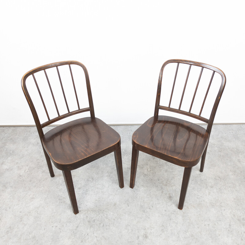 Set van 4 vintage Thonet A 811/4 stoelen van Josef Hoffmann
