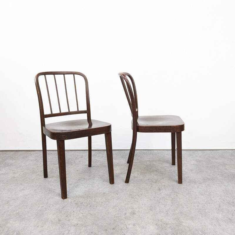 Juego de 4 sillas vintage Thonet A 811/4 de Josef Hoffmann