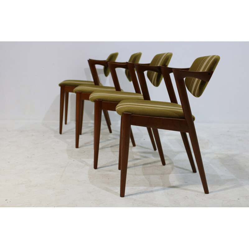 Set of 4 chairs by Kai Kristiansen - 1950s