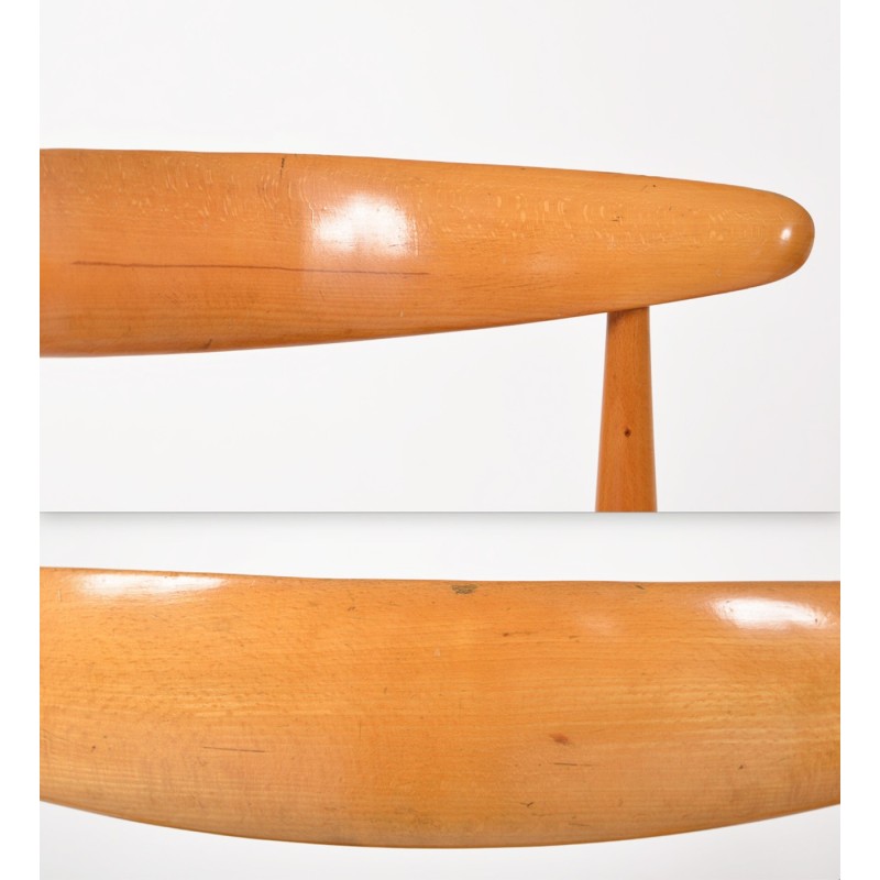 Cadeiras de jantar Vintage Fh4103 Heart de Hans Wegner para Fritz Hansen, Dinamarca, anos 50