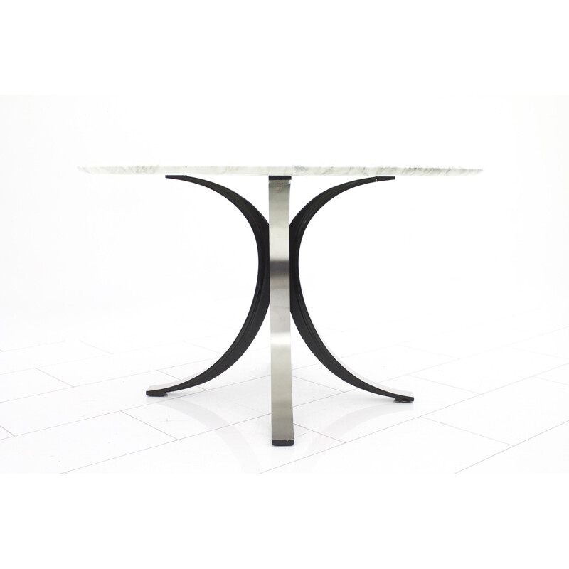 Table de salle à manger avec plateau en marbre d'Oswaldo Borsani - 1960