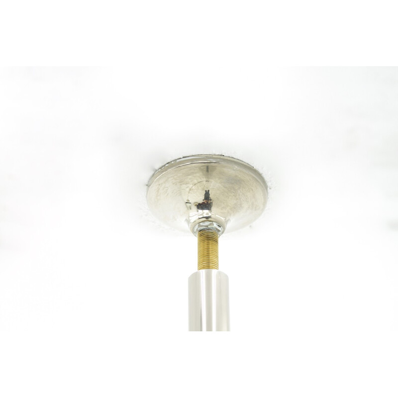 Florian Schulz nickel ceiling to bottom floor lamp - 1970s