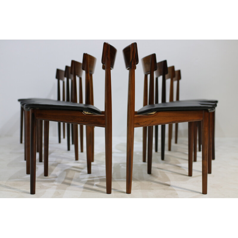 Set of 10 Chairs by Henry Rosengren Hansen for Brande Møbelindustri - 1960s