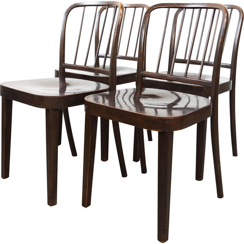 Set of 4 vintage Thonet A 811/4 chairs by Josef Hoffmann