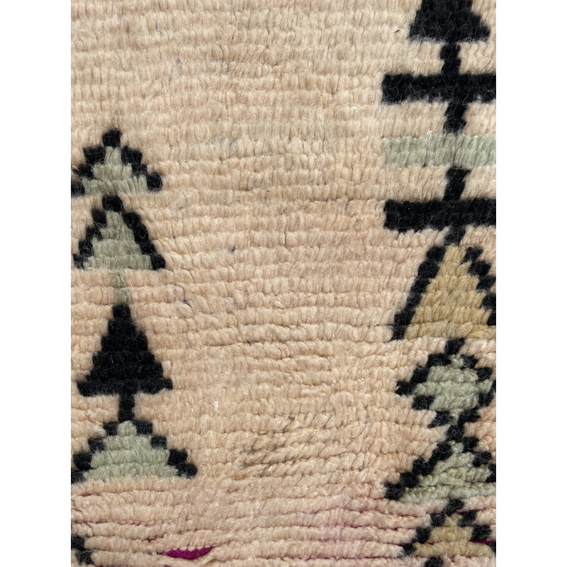 Vintage Berber boujad rug