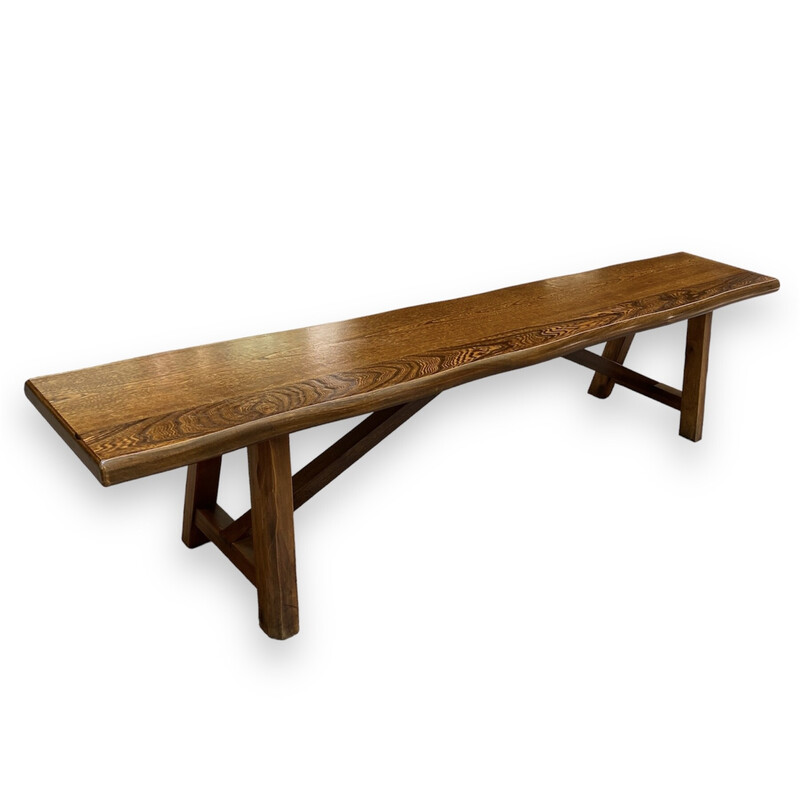 Vintage wooden bench by Olavi Hänninen for Mikko Nupponen, 1950