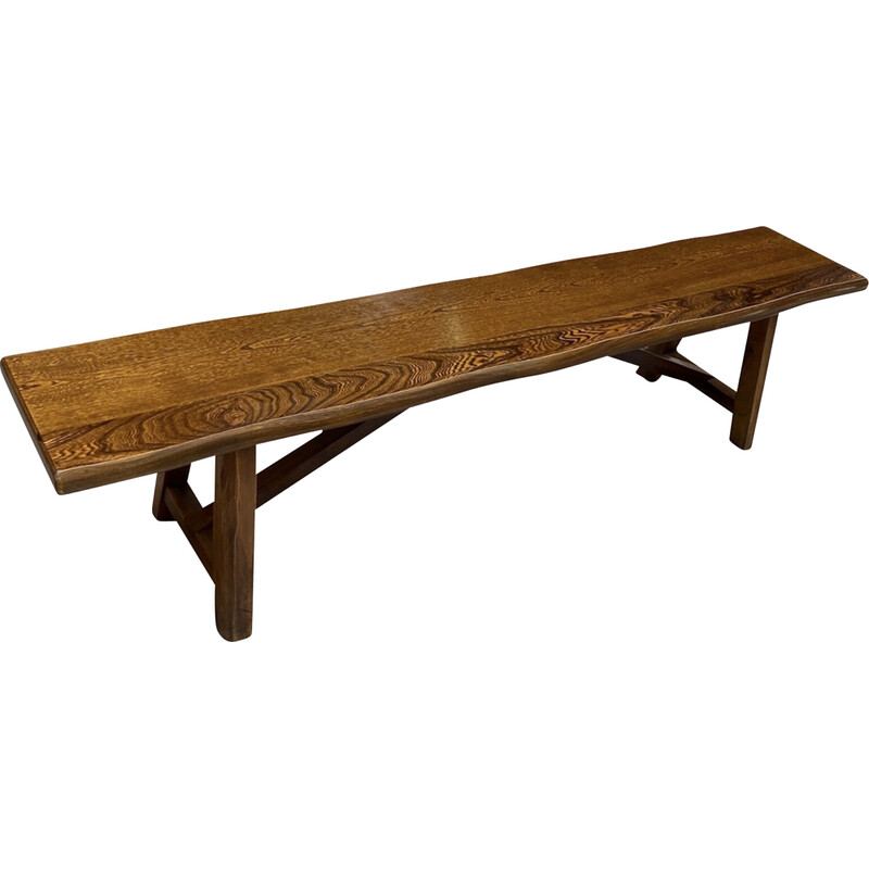 Vintage wooden bench by Olavi Hänninen for Mikko Nupponen, 1950