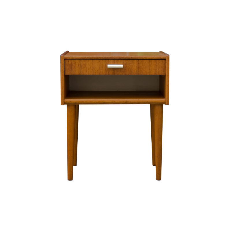 Pair of Danish bedsides with compass legs - 1960s