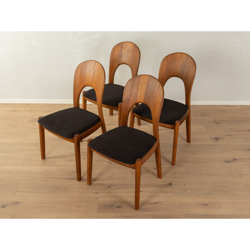 Set of 4 vintage dining chairs by Niels Koefoed for Koefoed's Hornslet, Denmark 1960s