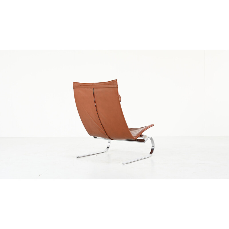 Fauteuil lounge vintage par Poul Kjaerholm pour Kold Christiansen