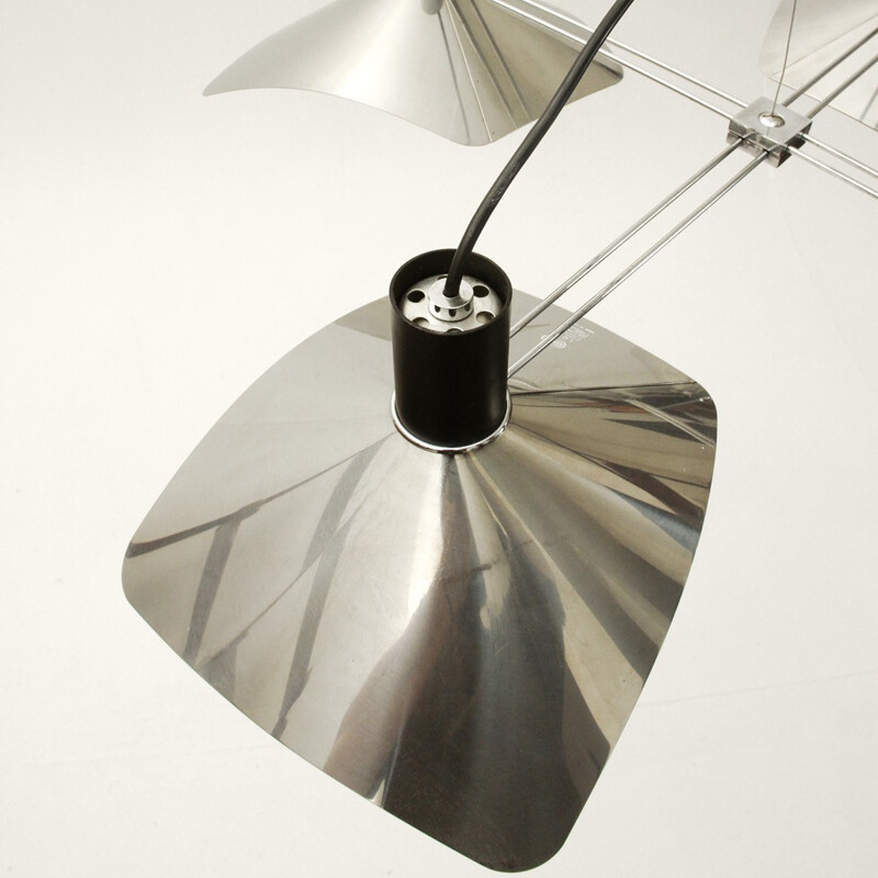 Corolla chandelier by Giovanni Grignani for Luci - 1970s
