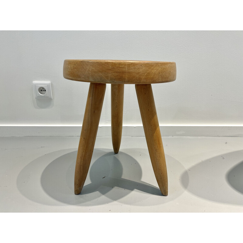 Vintage high stool model "Berger" by Charlotte Perriand, 1960