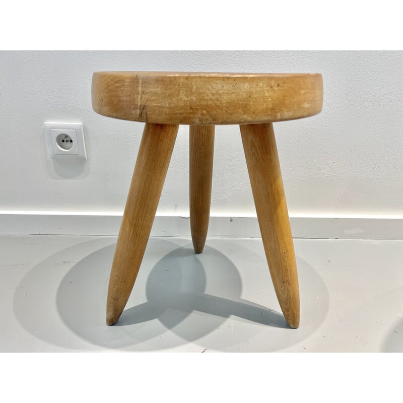 Vintage high stool model "Berger" by Charlotte Perriand, 1960