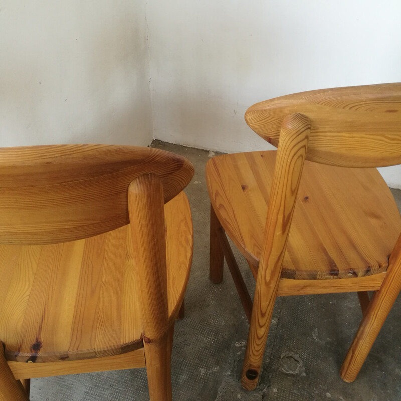 Set of 4 vintage pine chairs by Rainer Daumiller for Hirtshals Savværk