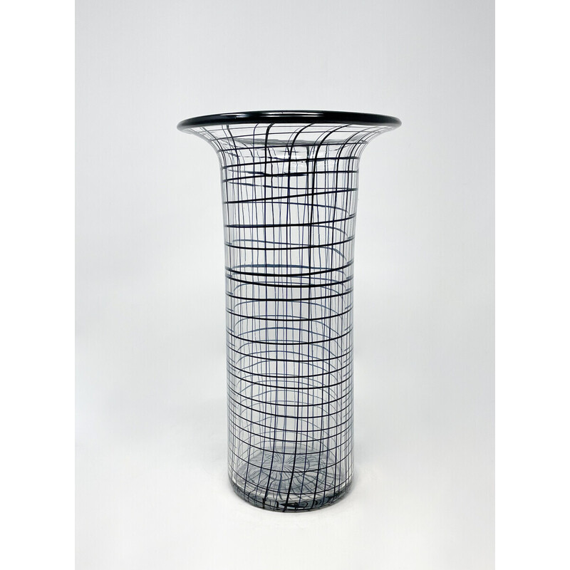 Mid-century glass vase by Renato Toso for Fratteli Toso, Italy 1970s