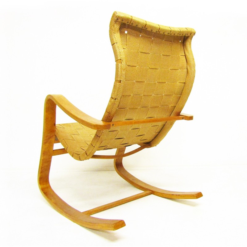 Vintage Swedish rocking chair by Gustaf A Berg, 1940s