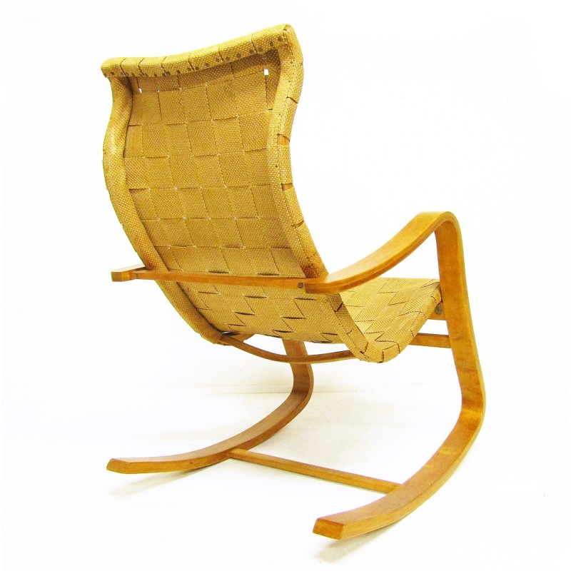 Vintage Swedish rocking chair by Gustaf A Berg, 1940s