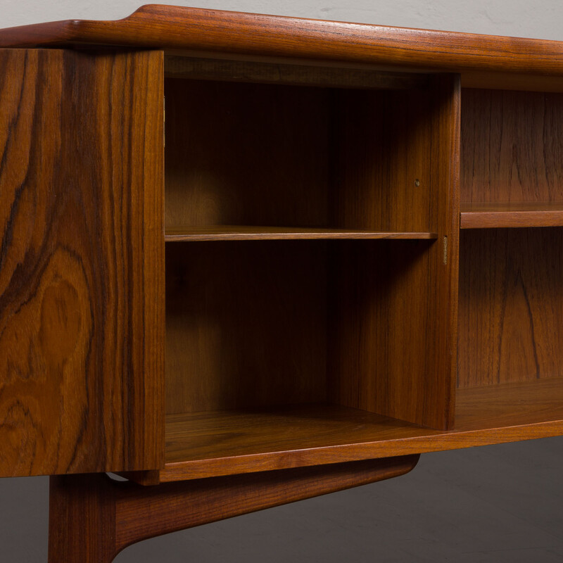 Vintage teak desk by Svend Aage Madsen for Hp Hansen, Denmark 1960s