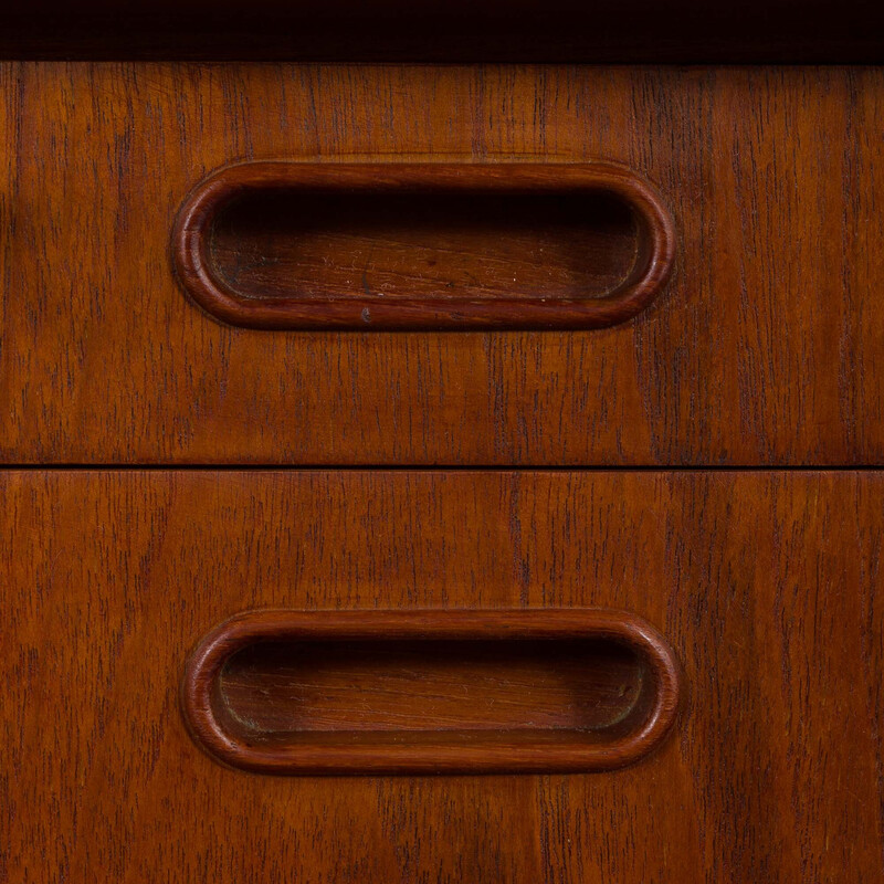 Vintage teak desk by Svend Aage Madsen for Hp Hansen, Denmark 1960s