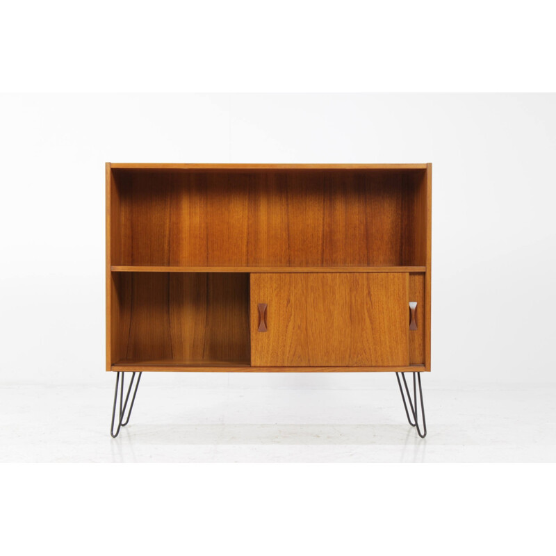 Danish teak highboard with hairpin legs - 1960s