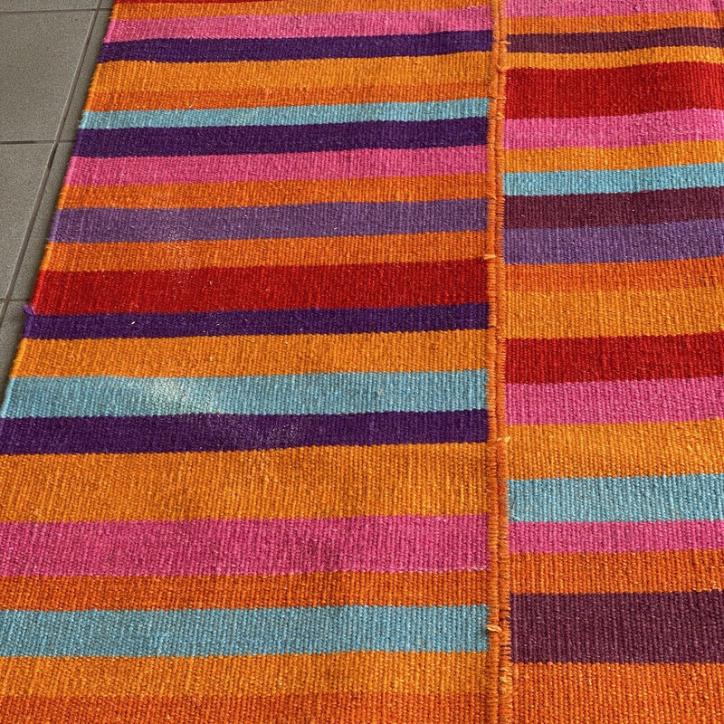 Tapis vintage en laine Kilim d'Isabelle Visse