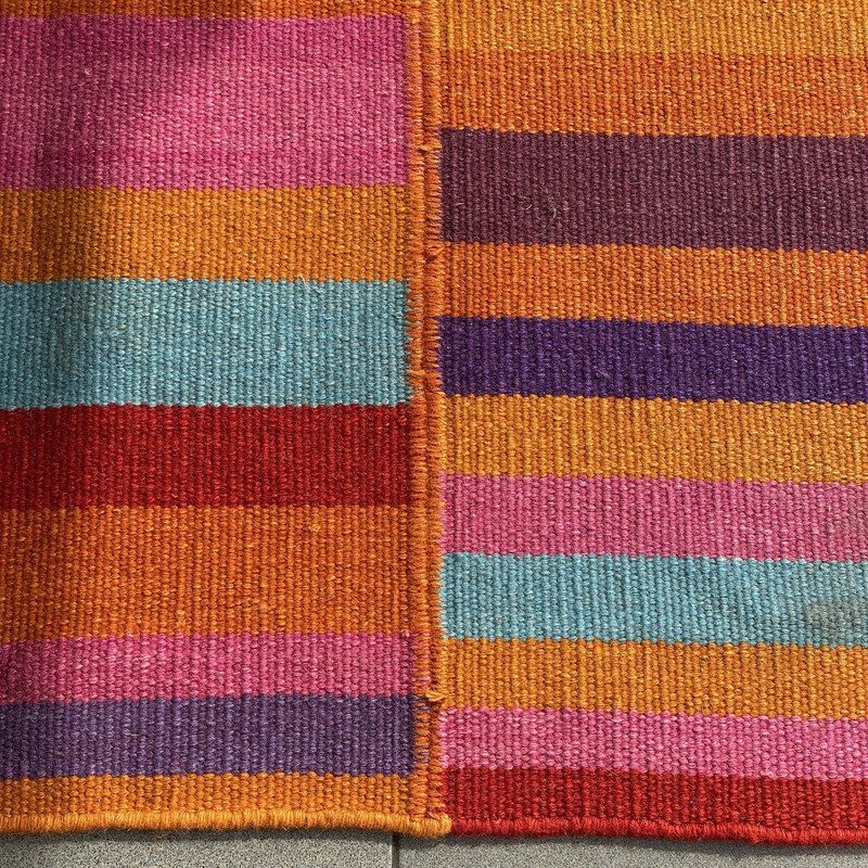 Alfombra de lana Kilim vintage de Isabelle Visse
