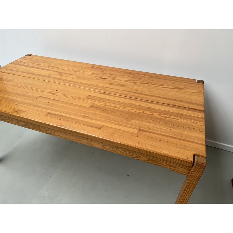 Vintage "Hongisto" pine table by Ilmari Tapiovaara, 1960s