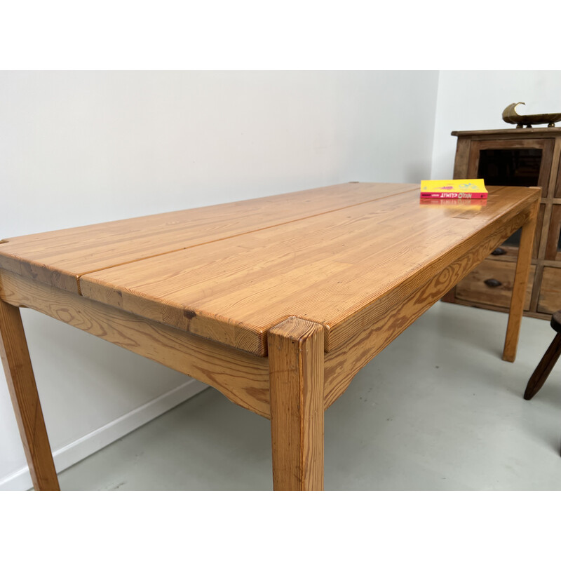 Table vintage en pin " Hongisto " par Ilmari Tapiovaara, 1960