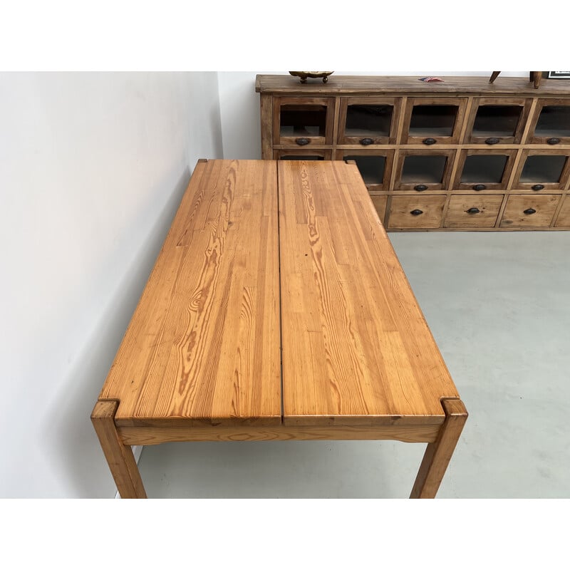 Vintage "Hongisto" pine table by Ilmari Tapiovaara, 1960s