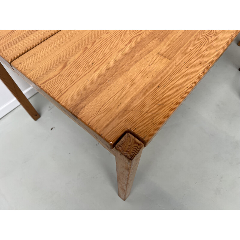 Vintage "Hongisto" pine table by Ilmari Tapiovaara, 1960s