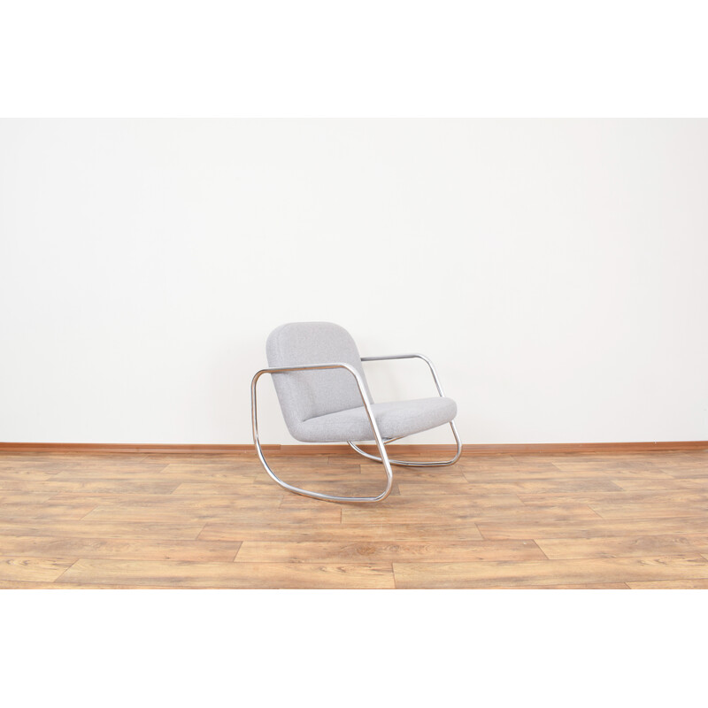 Bauhaus vintage German rocking chair, 1960s