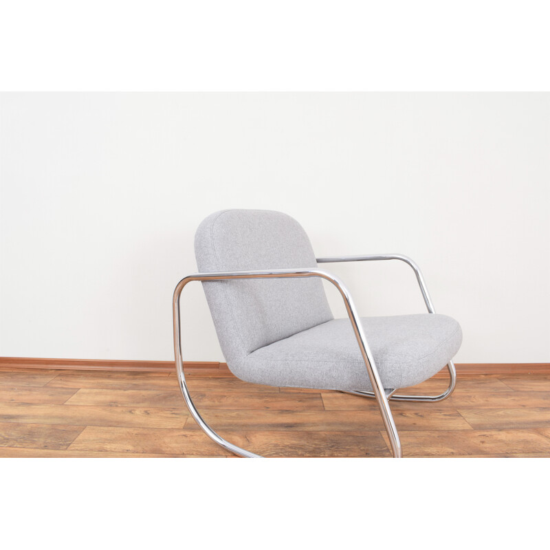 Bauhaus vintage German rocking chair, 1960s