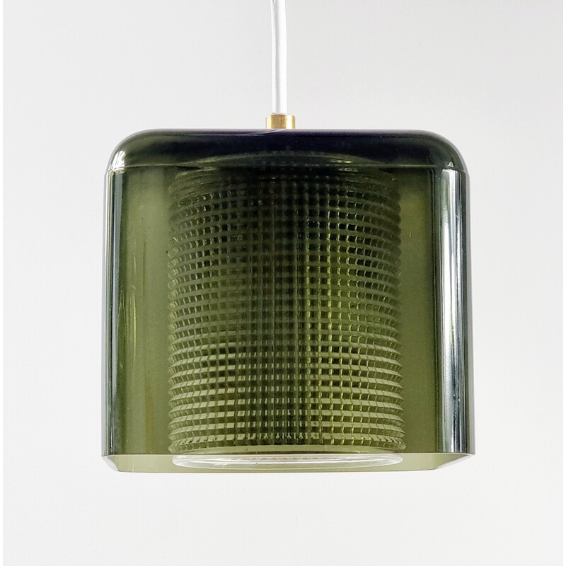 Scandinavian mid century glass pendant lamp by Carl Fagerlund for Orrefors, 1960s