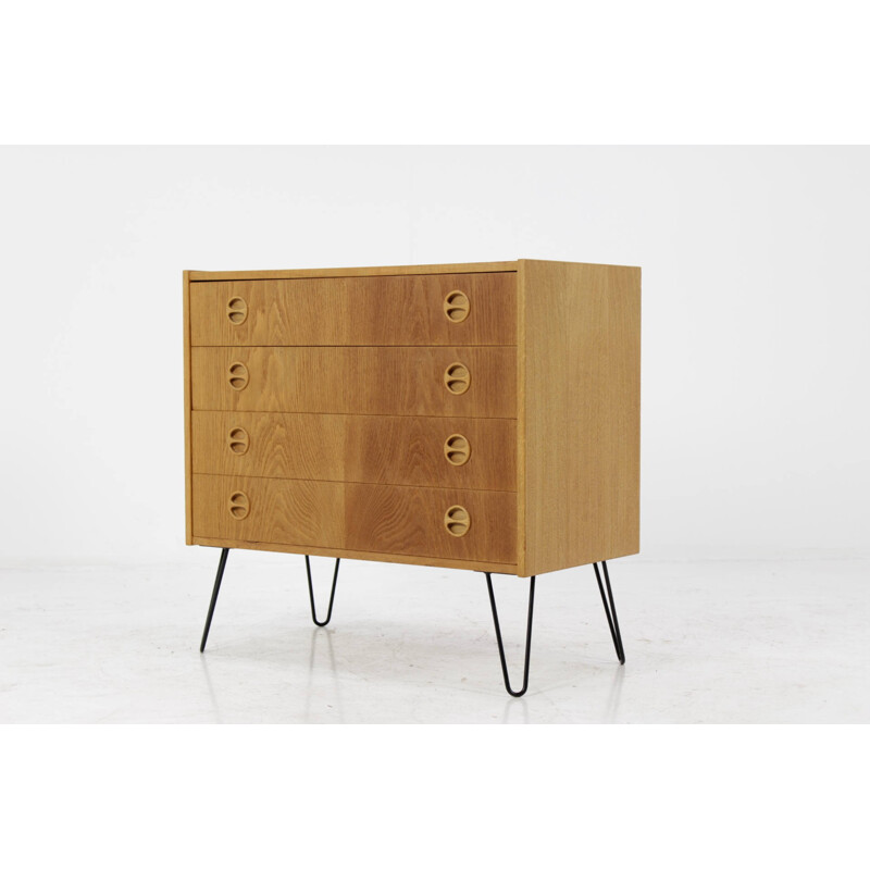 Upcycled Danish Oak Chest of Drawers - 1960s