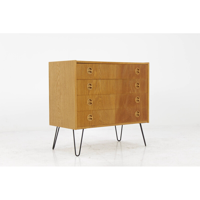 Upcycled Danish Oak Chest of Drawers - 1960s