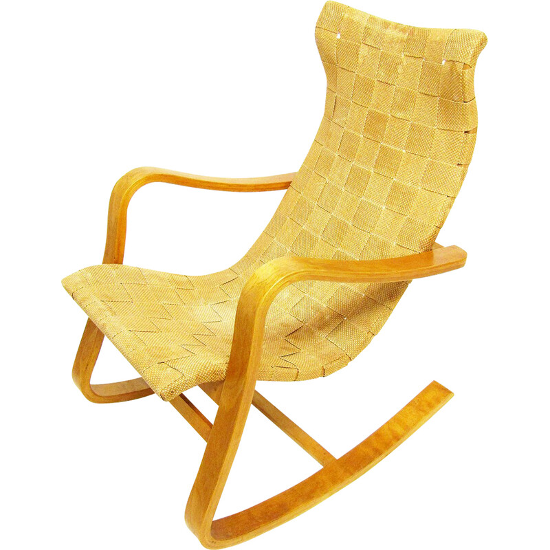 Vintage Swedish rocking chair by Gustaf A Berg, 1940s