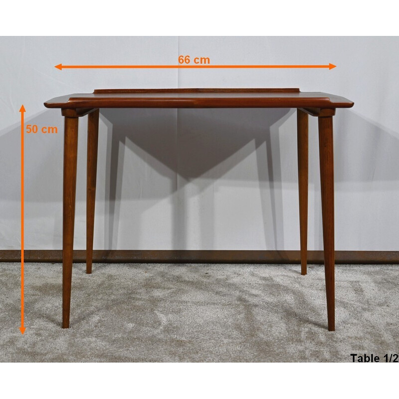 Tables gigognes vintage en teck par A.Hovmand-Olsen pour Mogens Kold, 1950