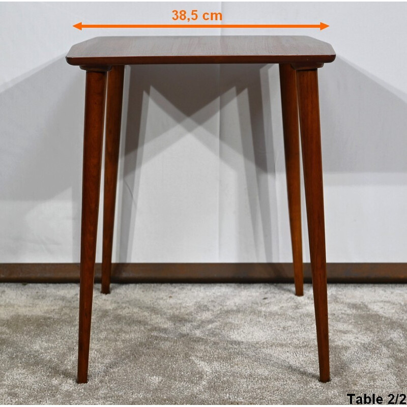 Tables gigognes vintage en teck par A.Hovmand-Olsen pour Mogens Kold, 1950