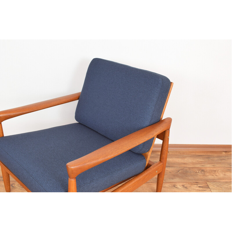 Pair of mid-century oakwood Kolding armchairs by Erik Wørts for Ikea, 1960s