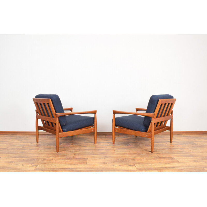 Ein Paar Kolding-Sessel aus Eichenholz aus der Mitte des Jahrhunderts von Erik Wørts für Ikea, 1960er Jahre