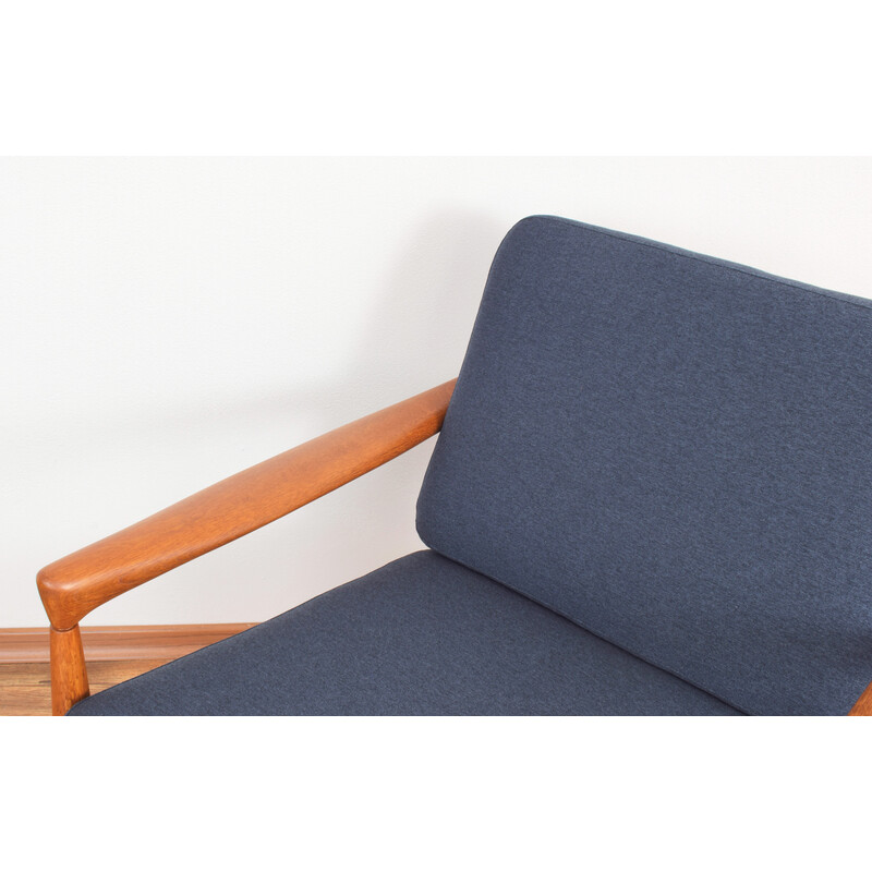Pair of mid-century oakwood Kolding armchairs by Erik Wørts for Ikea, 1960s
