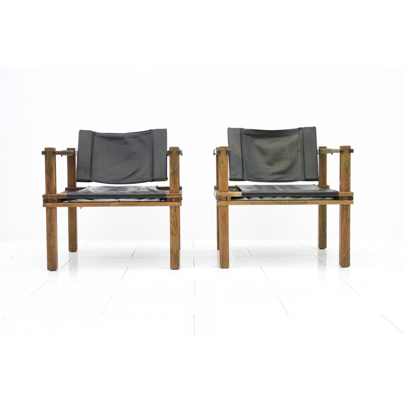 Pair of Safari easy chairs by Gerd Lange - 1960s