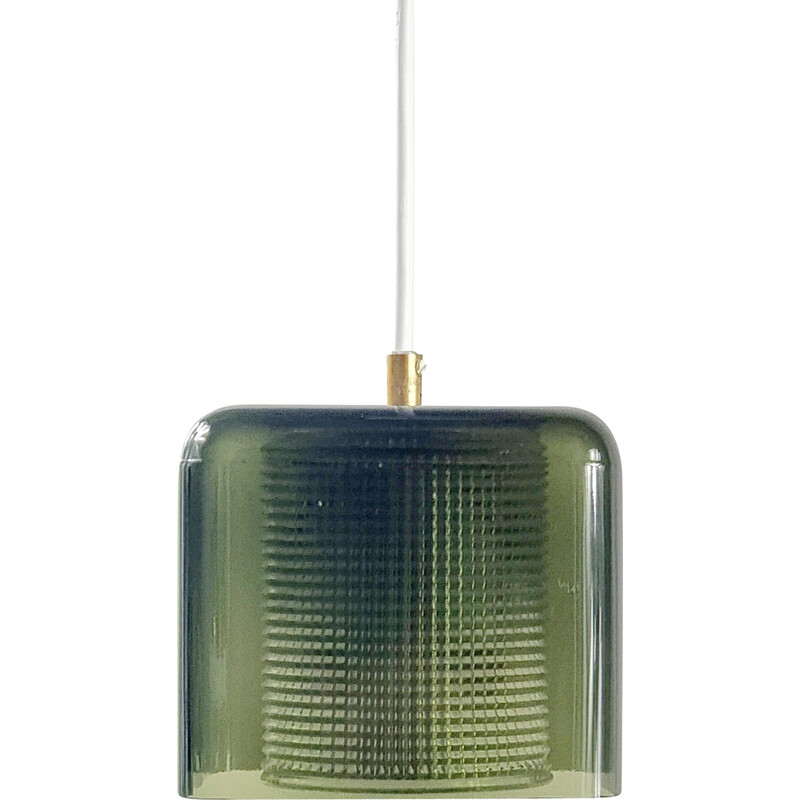 Scandinavian mid century glass pendant lamp by Carl Fagerlund for Orrefors, 1960s