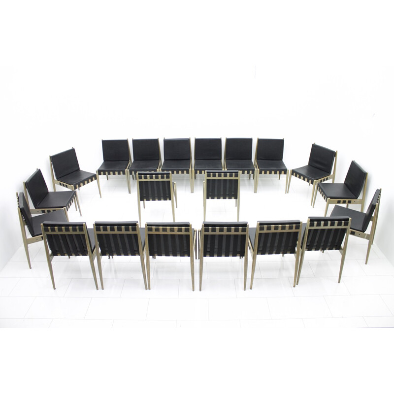 Grey dining chair by Egon Eiermann model SE 121 - 1960s