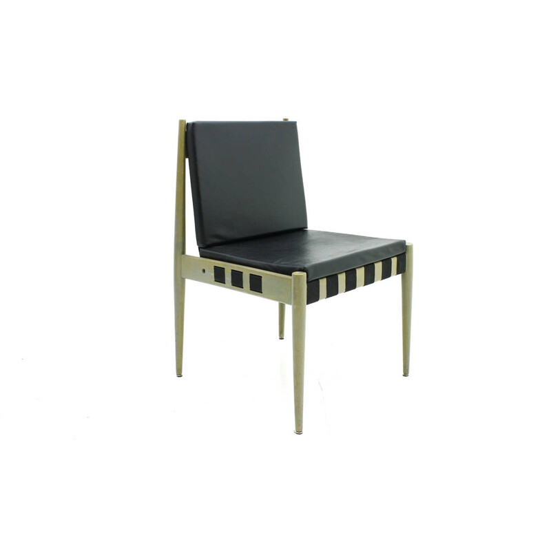 Grey dining chair by Egon Eiermann model SE 121 - 1960s