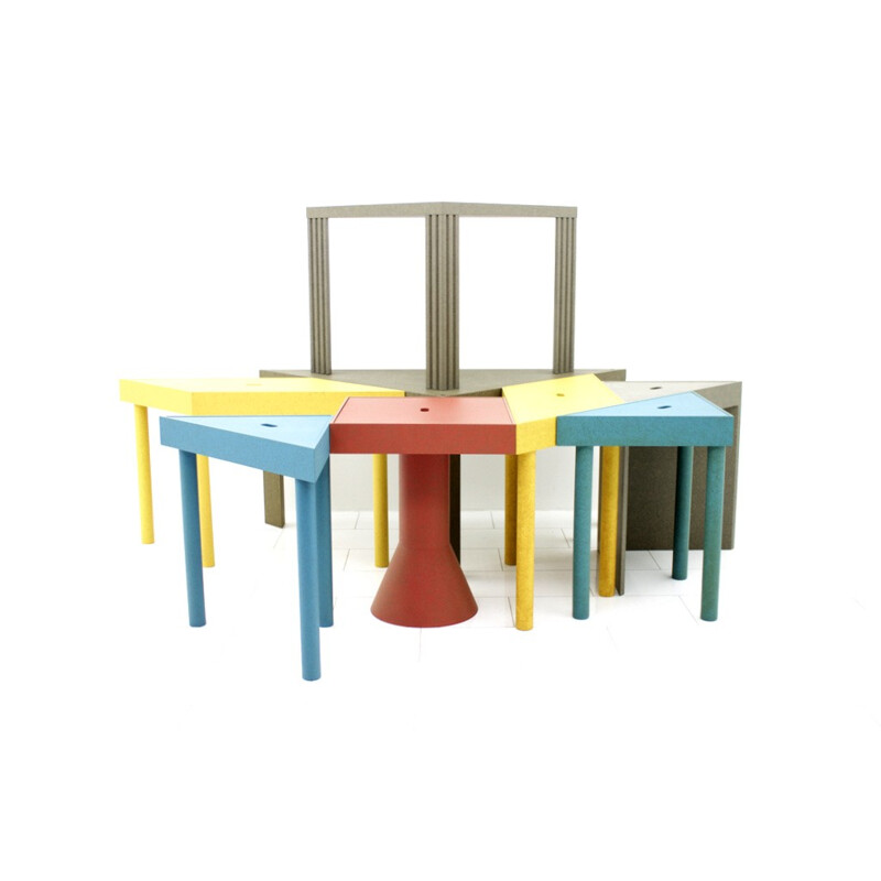 Set of table by Massimo Morozzi for Cassina - 1980s
