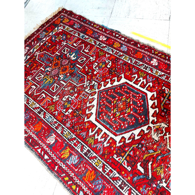 Tapis de couloir vintage Kazak