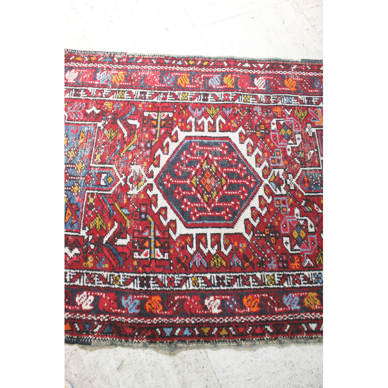 Vintage Kazak hallway rug